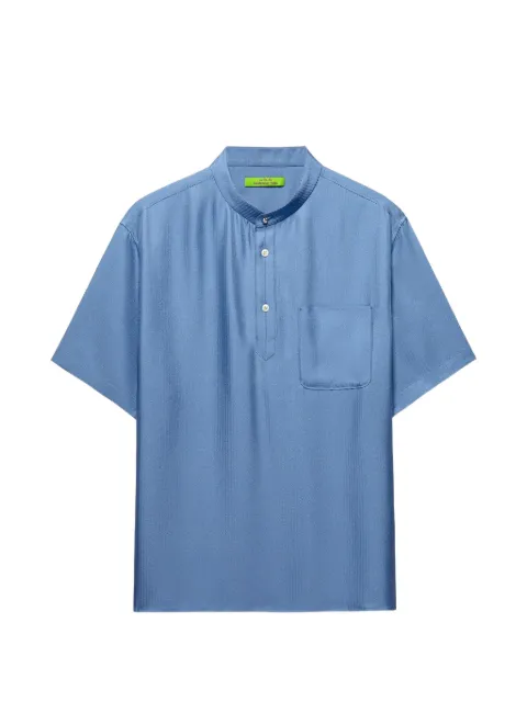 Shanghai Tang playera tipo polo con motivo de espiga