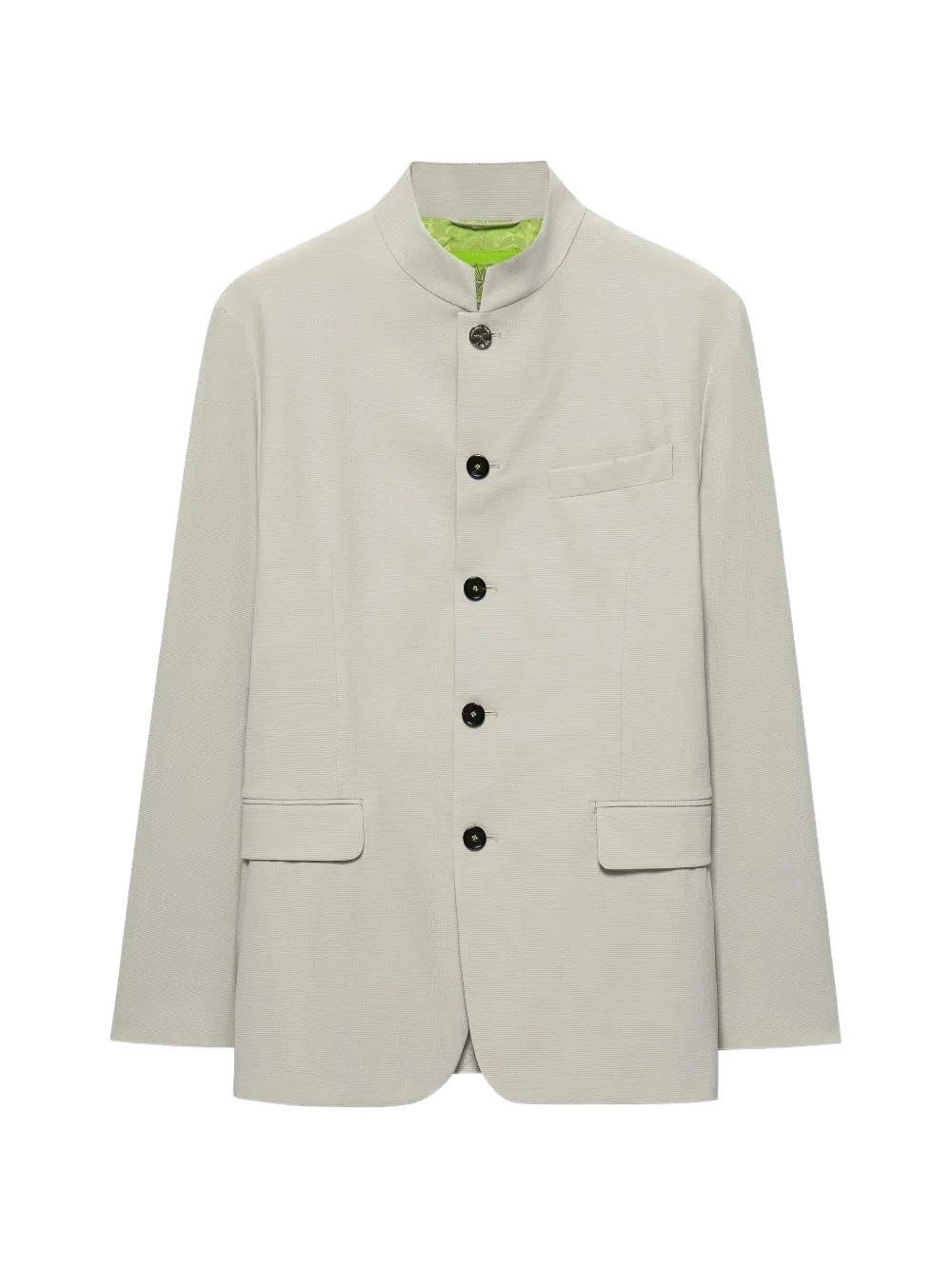 Shanghai Tang mandarin-collar five-button jacket - Nude