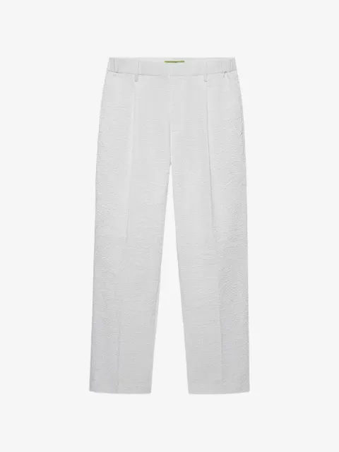 Shanghai Tang pantalones de vestir de seersucker
