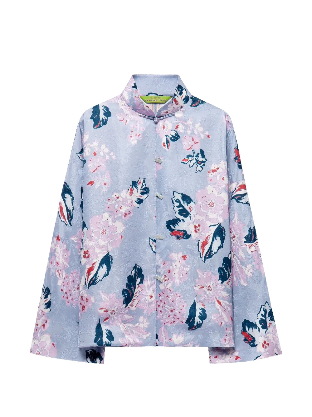Shanghai Tang Scholar floral-jacquard jacket - Blue
