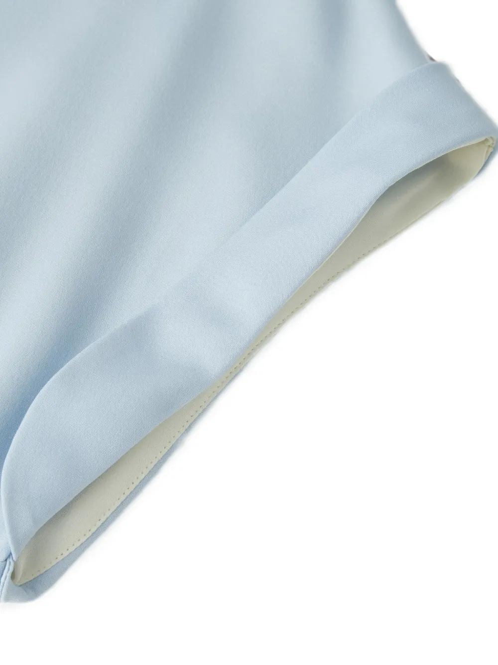 Shanghai Tang Blousejurk met kikkerknoop en ceintuur Blauw