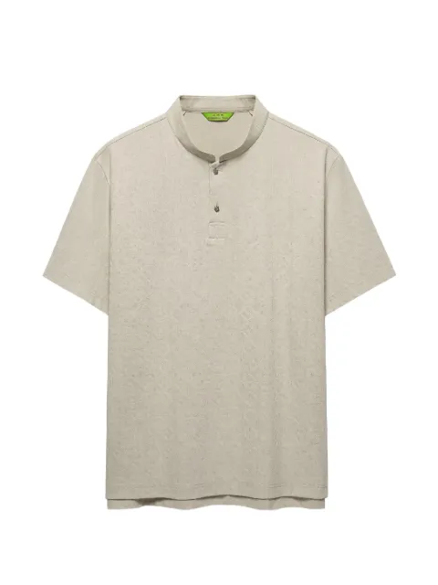 Shanghai Tang playera tipo polo Coin con cuello mao