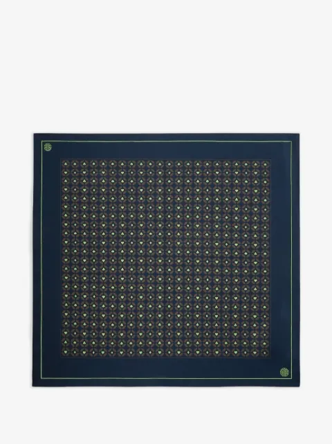 Shanghai Tang Einstecktuch mit geometrischem Print
