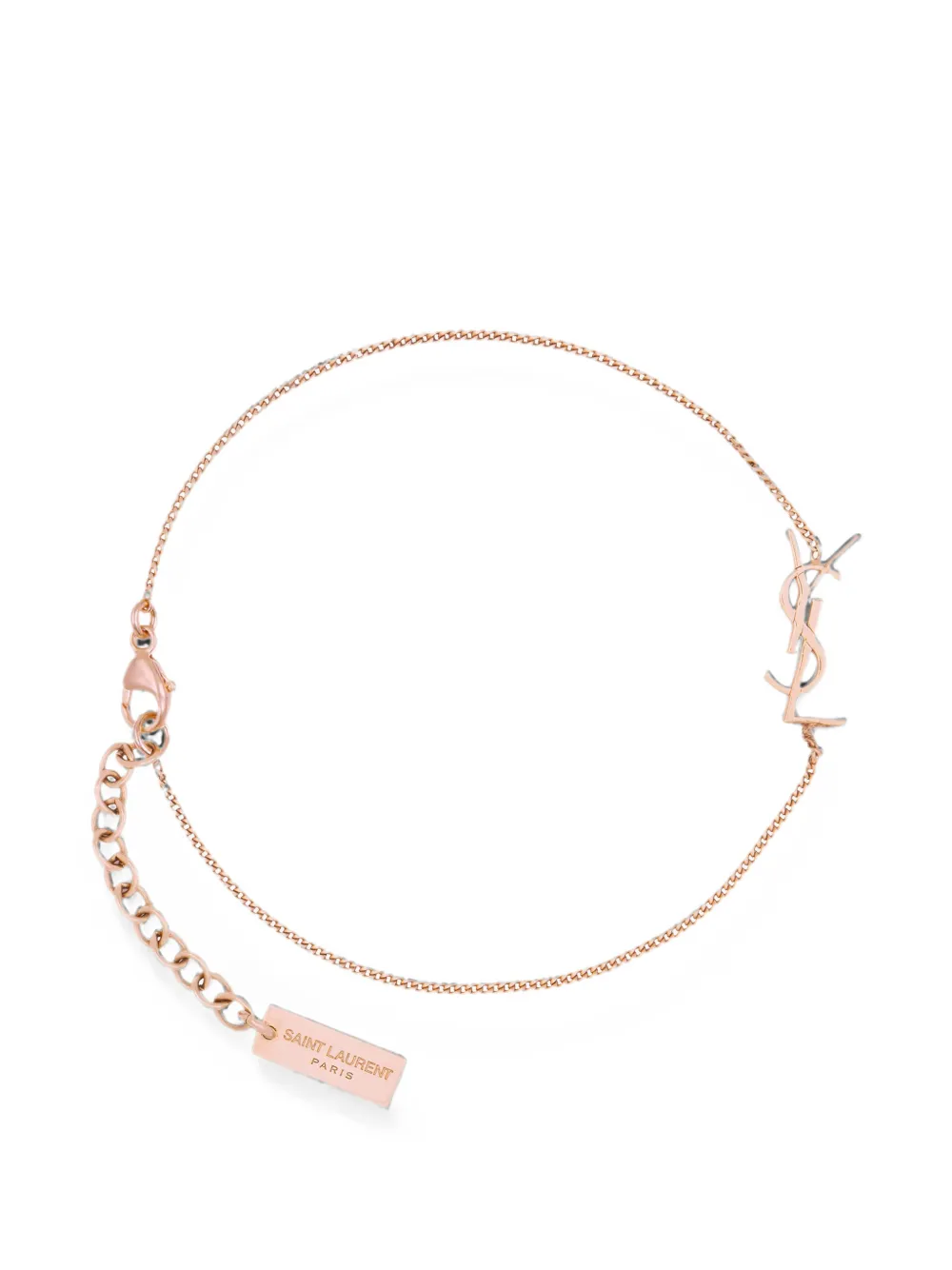 Saint Laurent Cassandre Charm Bracelet In Gold