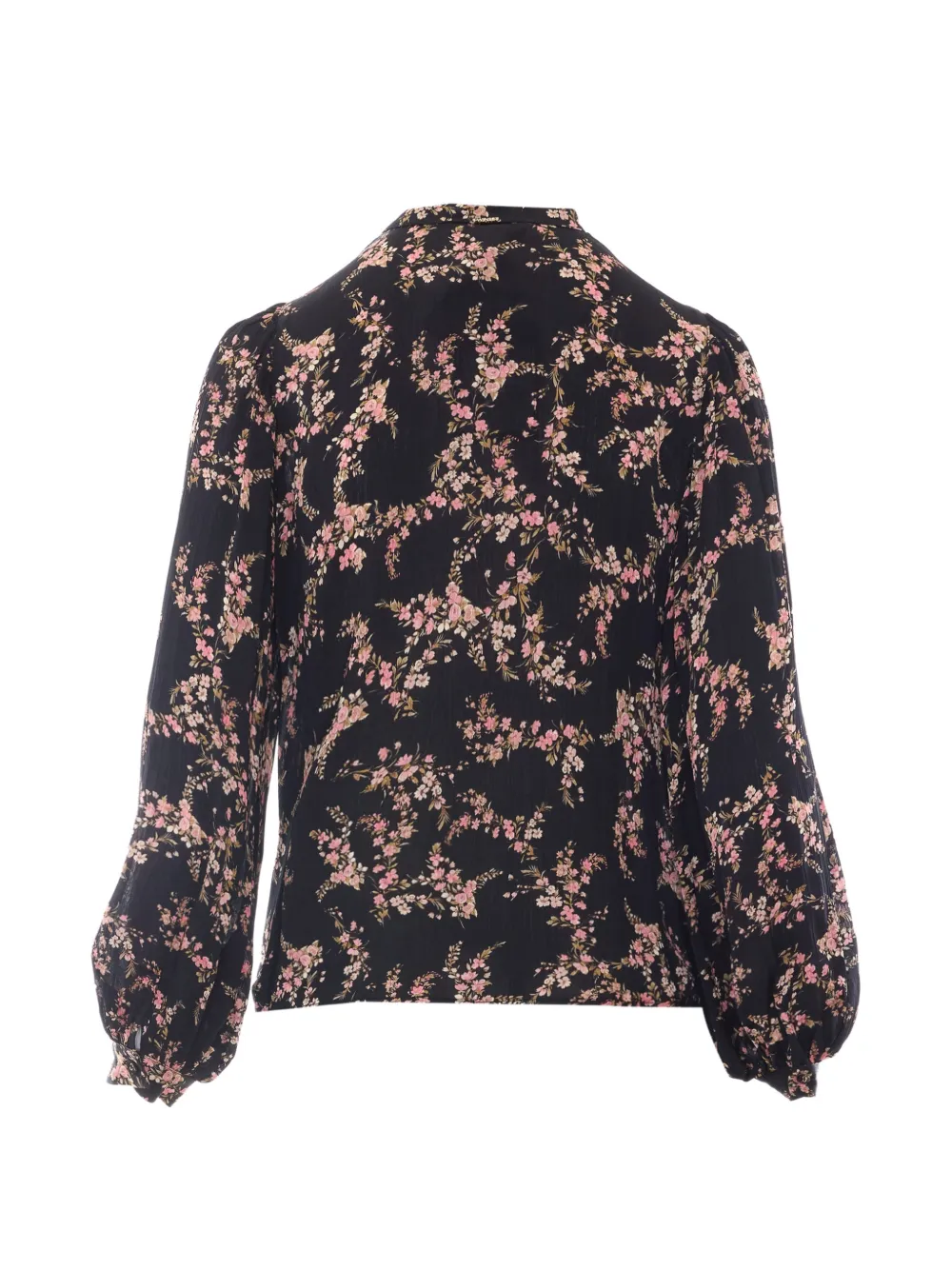 TWINSET floral-print long-sleeve shirt Zwart
