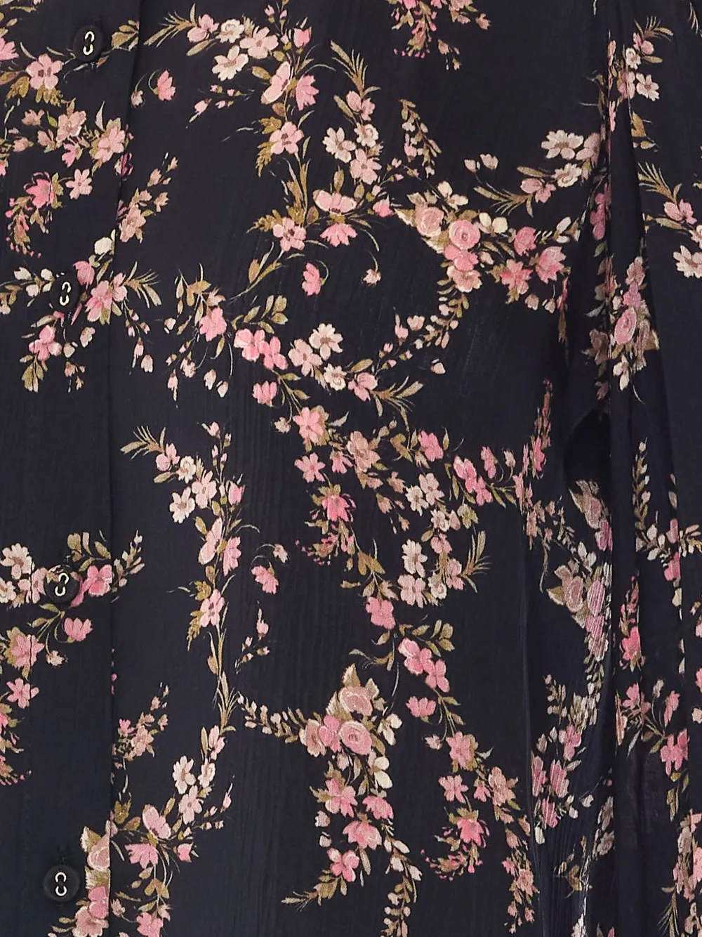 TWINSET floral-print long-sleeve shirt Zwart