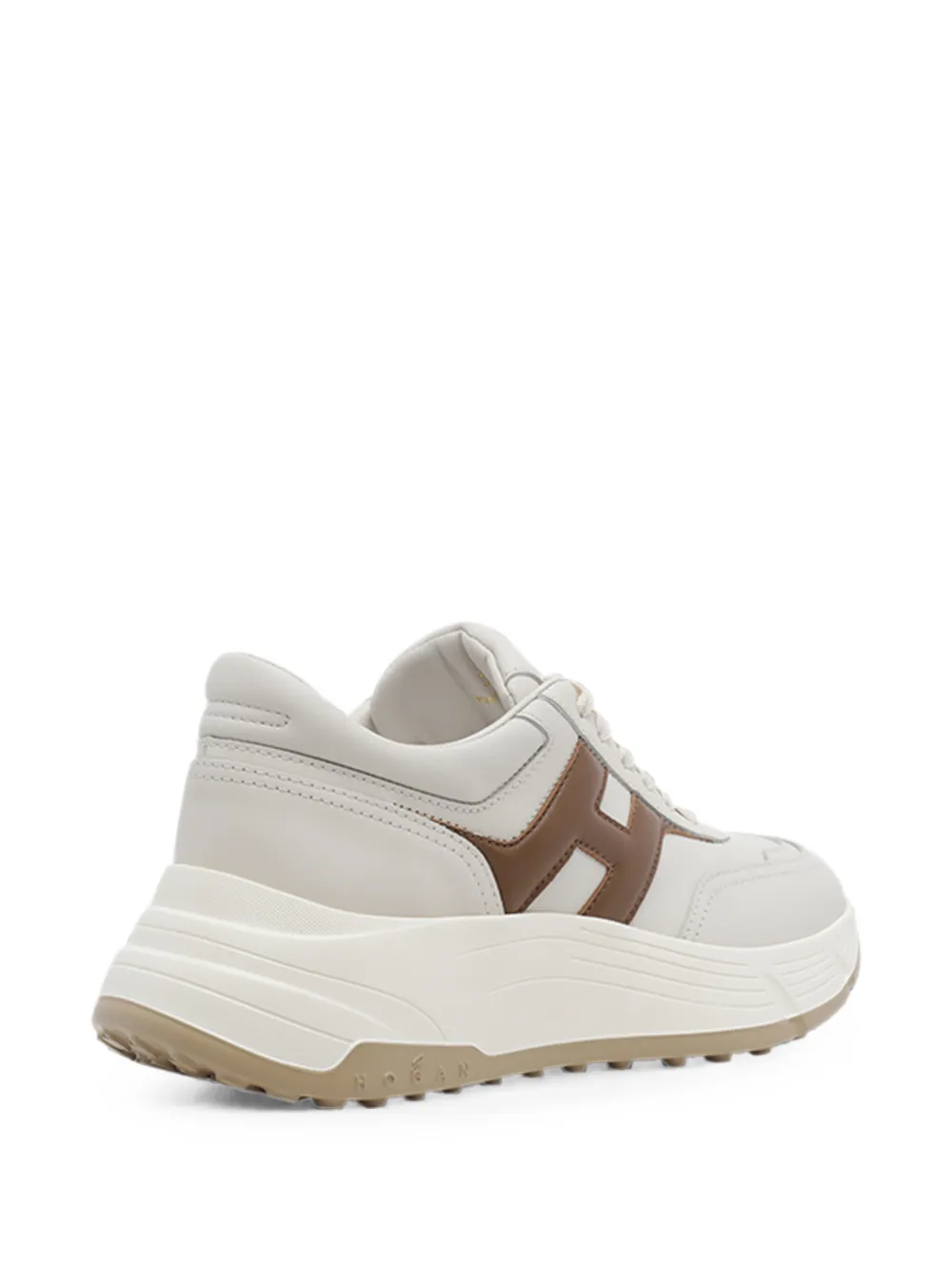 Hogan Hi-Fi logo-patch sneakers Beige