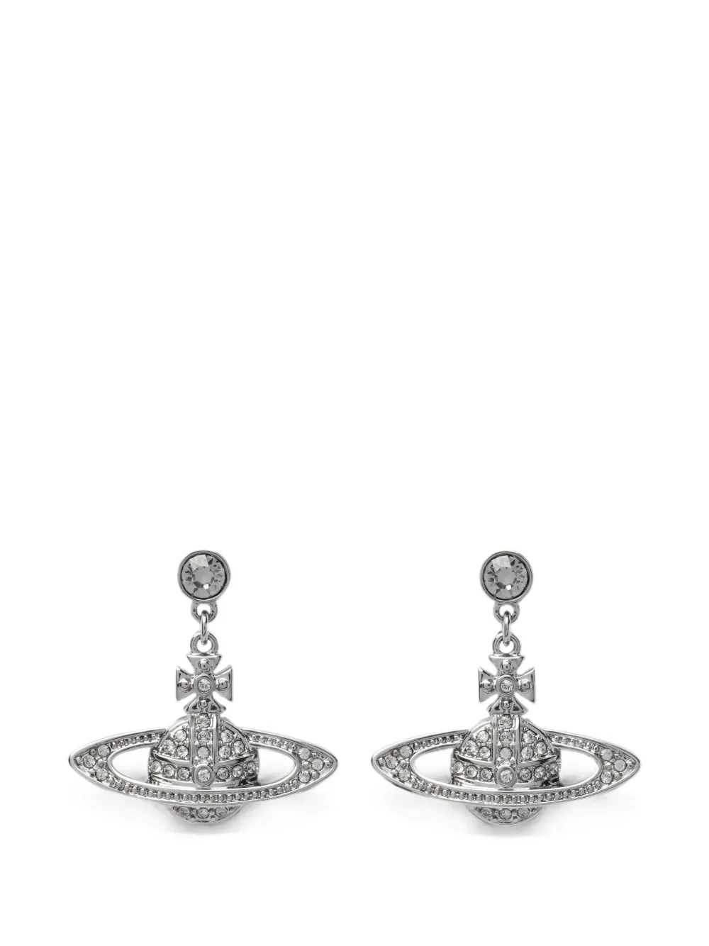 Vivienne Westwood mini Bas Relief drop earrings - Argento