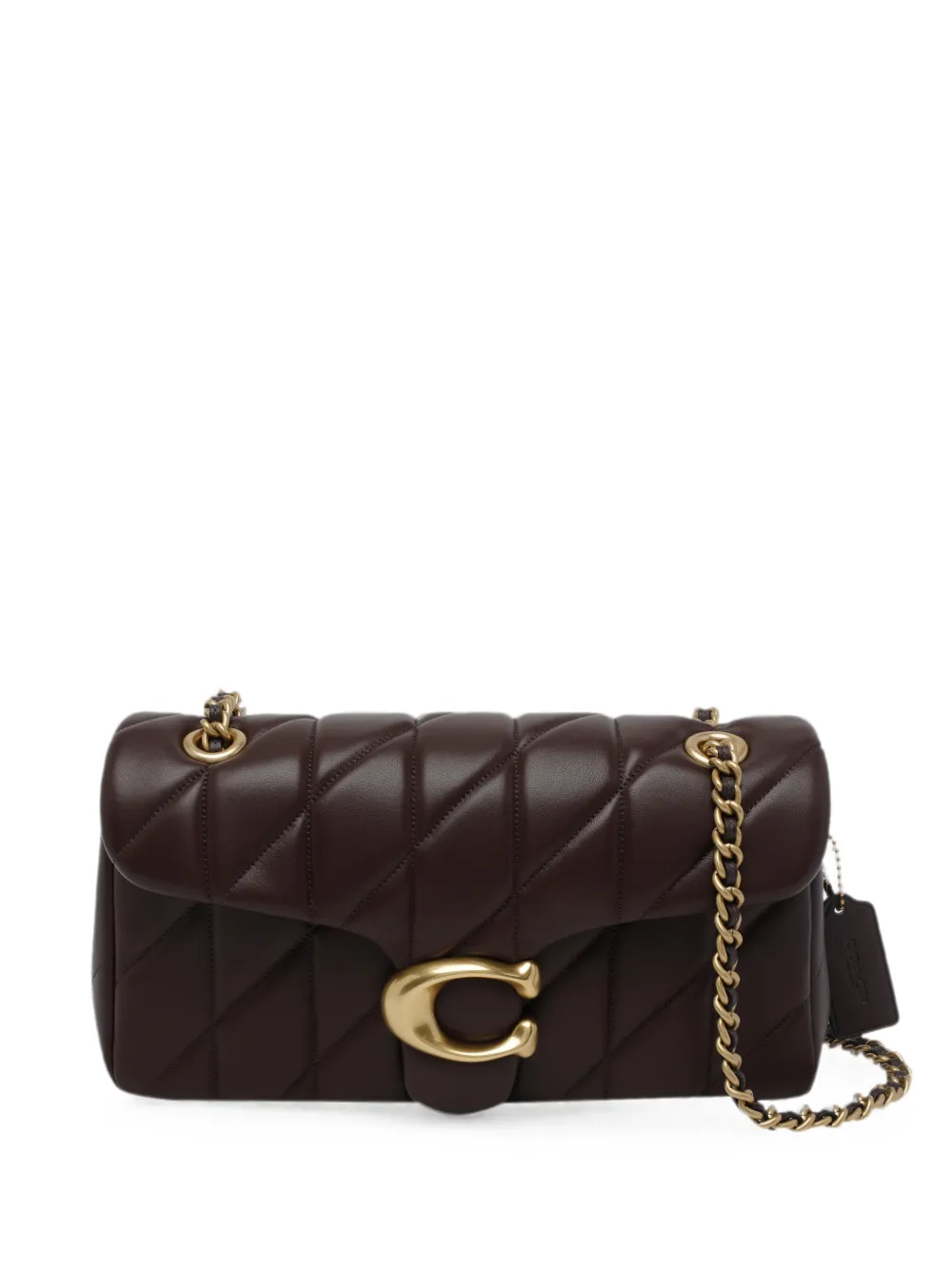 Coach Tabby Quilted Leather Shoulder Bag In Brown