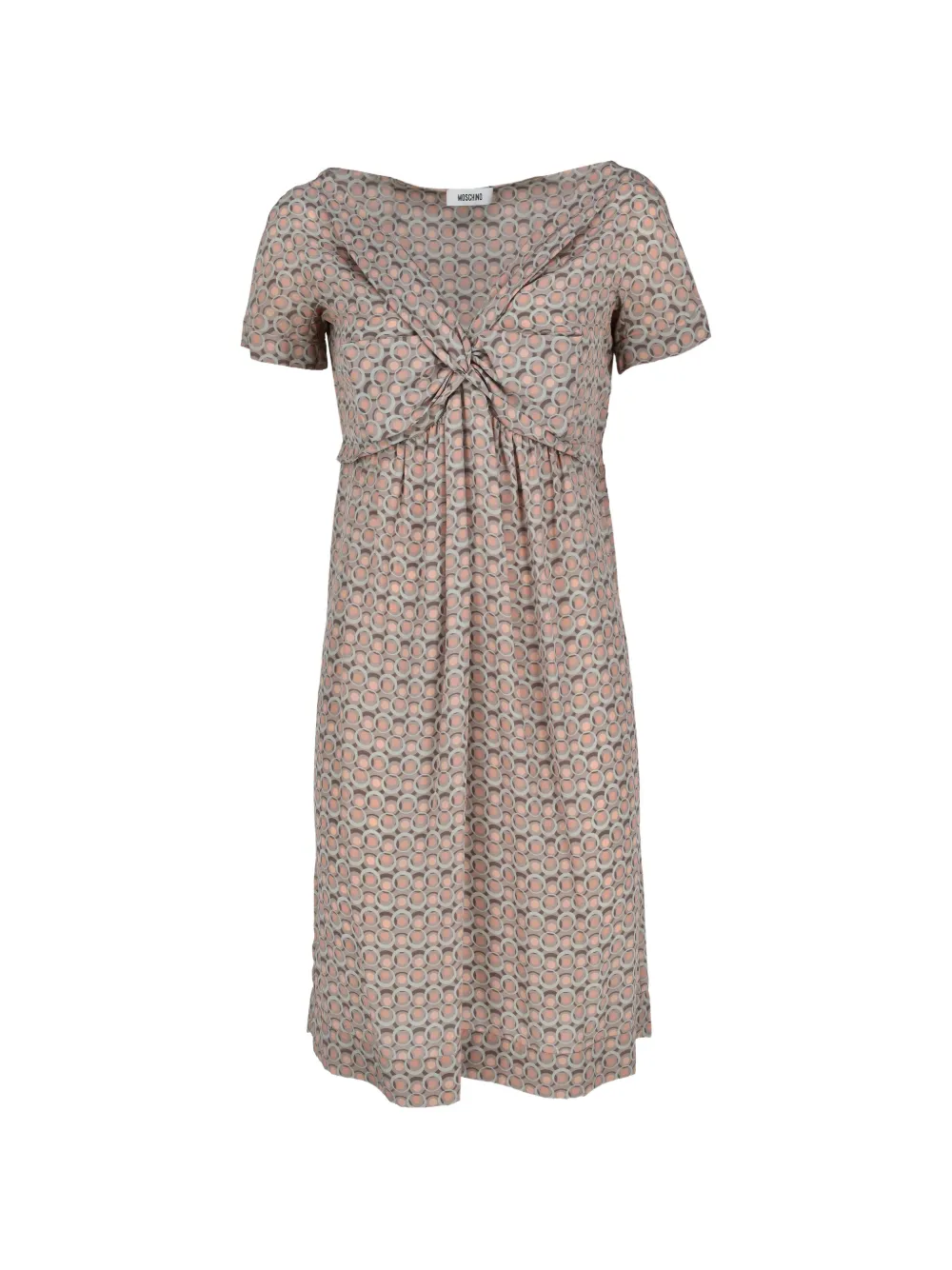 Moschino Pre-Owned robe courte à imprimé géométrique - Rose