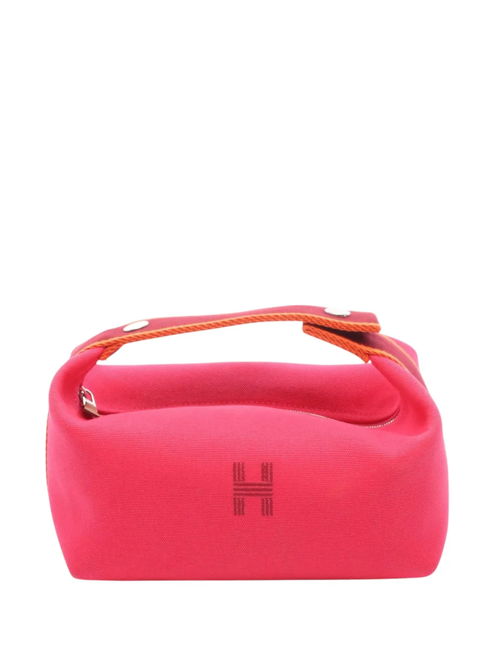 Hermès Pre-Owned 2010-2026 Small Toile Bride A Brac Case vanity bag - Rosa