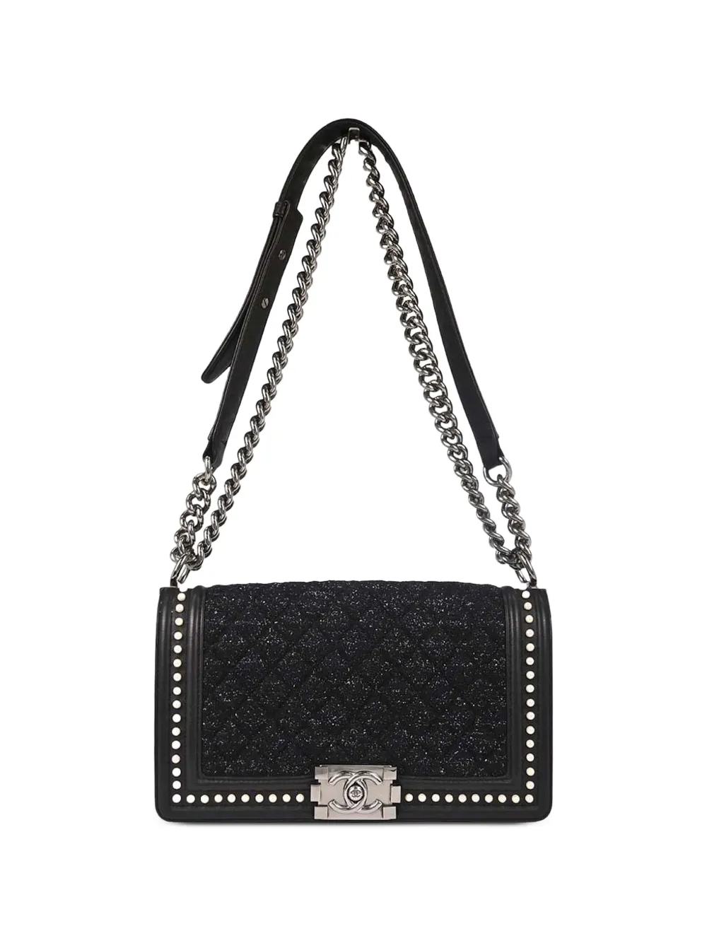 CHANEL Pre-Owned medium 2018-2019 Boy shoulder bag - Nero