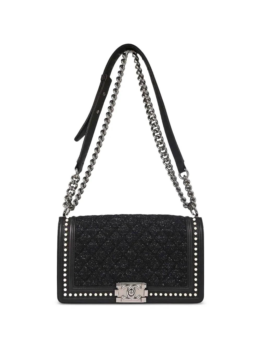 CHANEL Pre-Owned medium 2018-2019 Boy shoulder bag - Nero