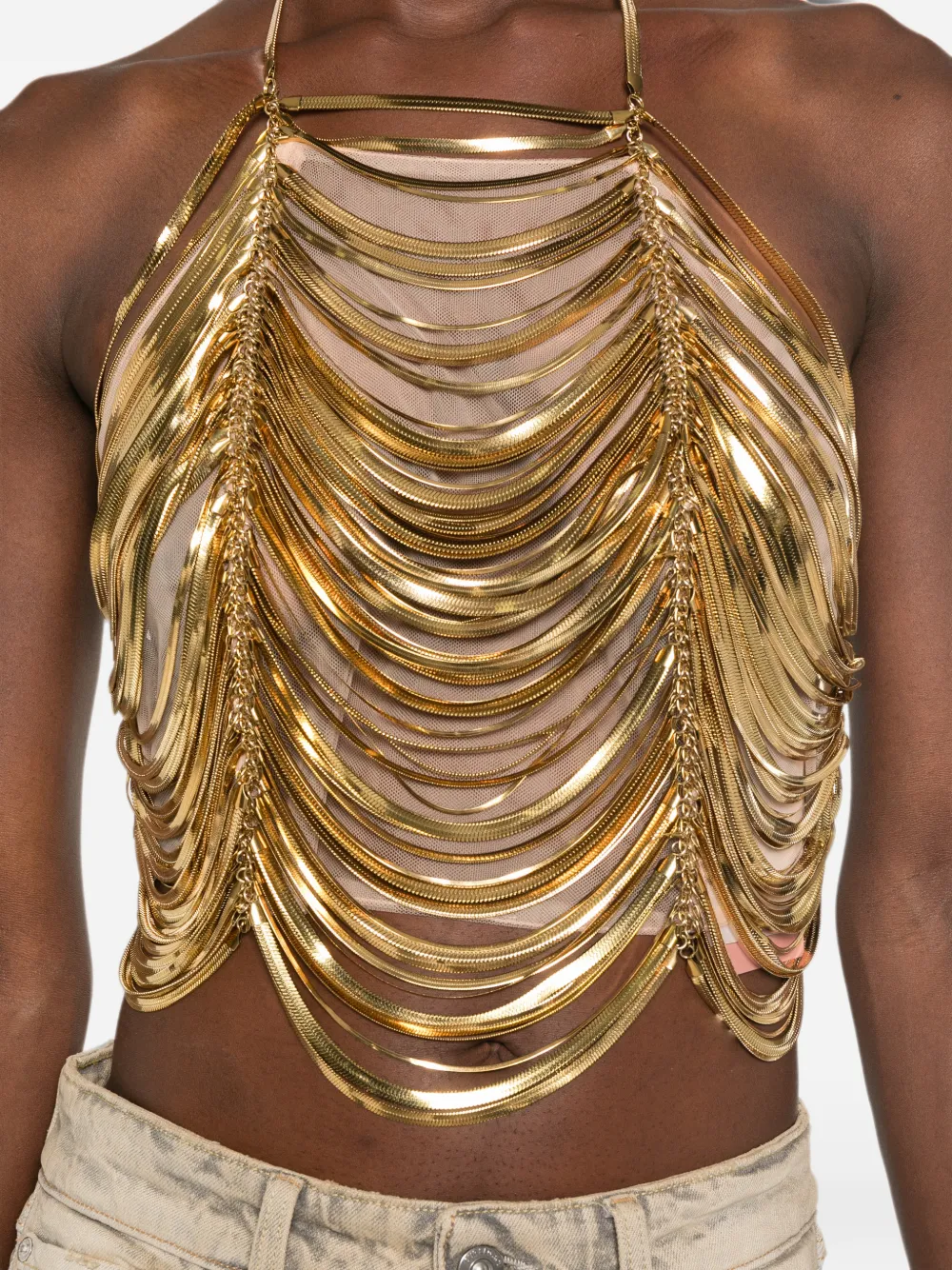 Cult Gaia Kye top Goud