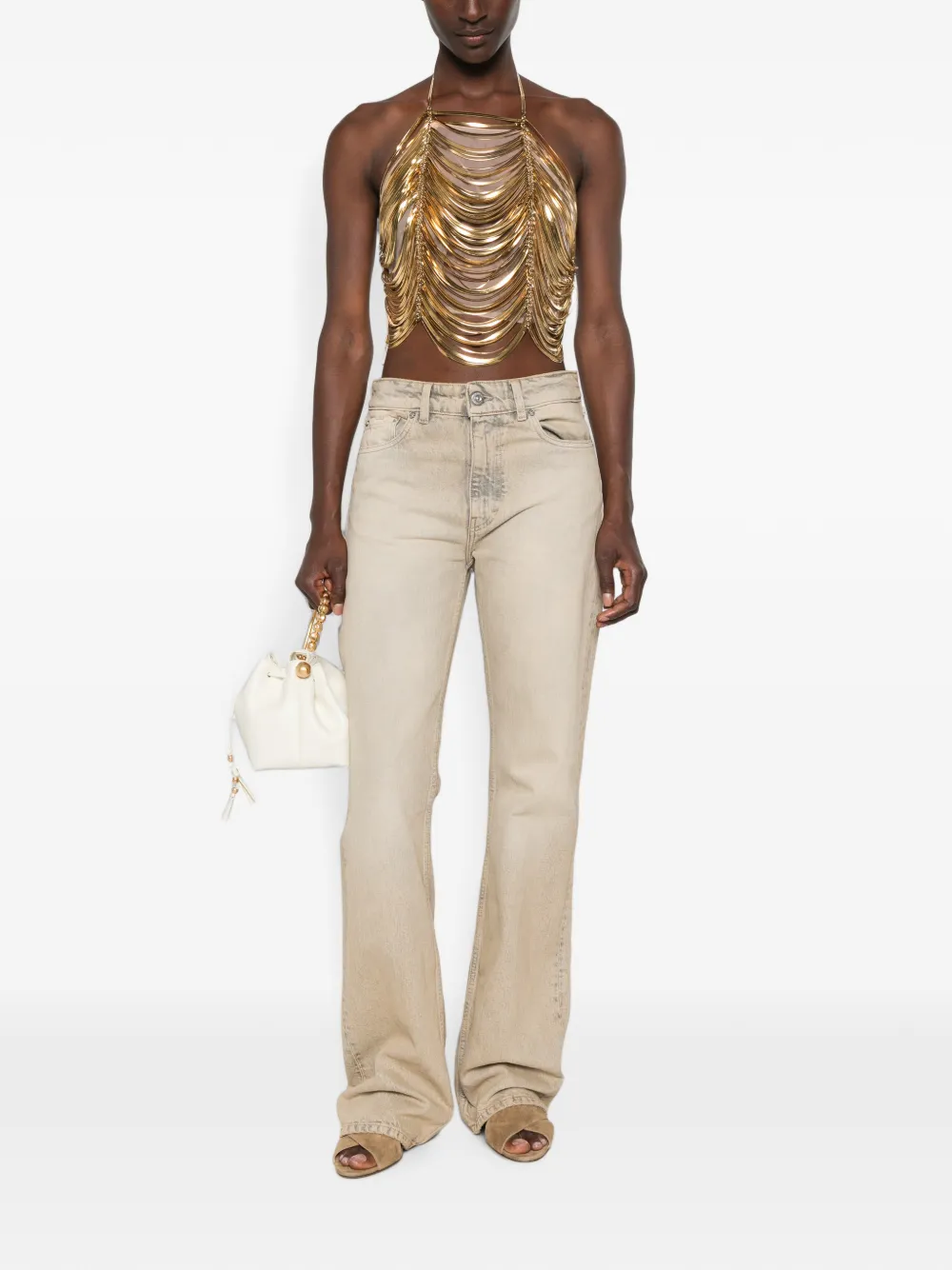 Cult Gaia Kye top Goud
