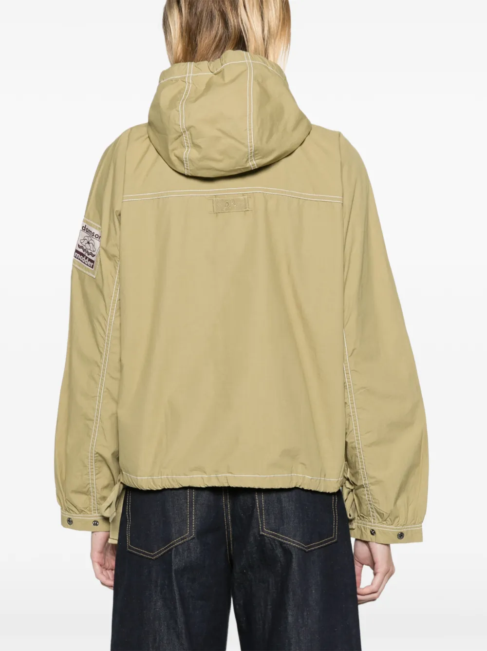 DAMSON MADDER Blake hooded jacket sage Groen