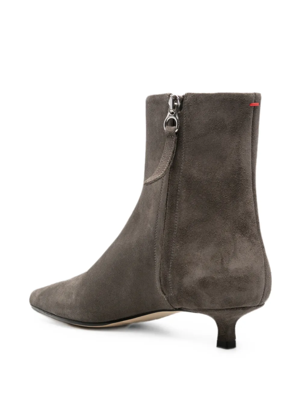 Aeyde Sofie pointed-toe ankle boots Grijs