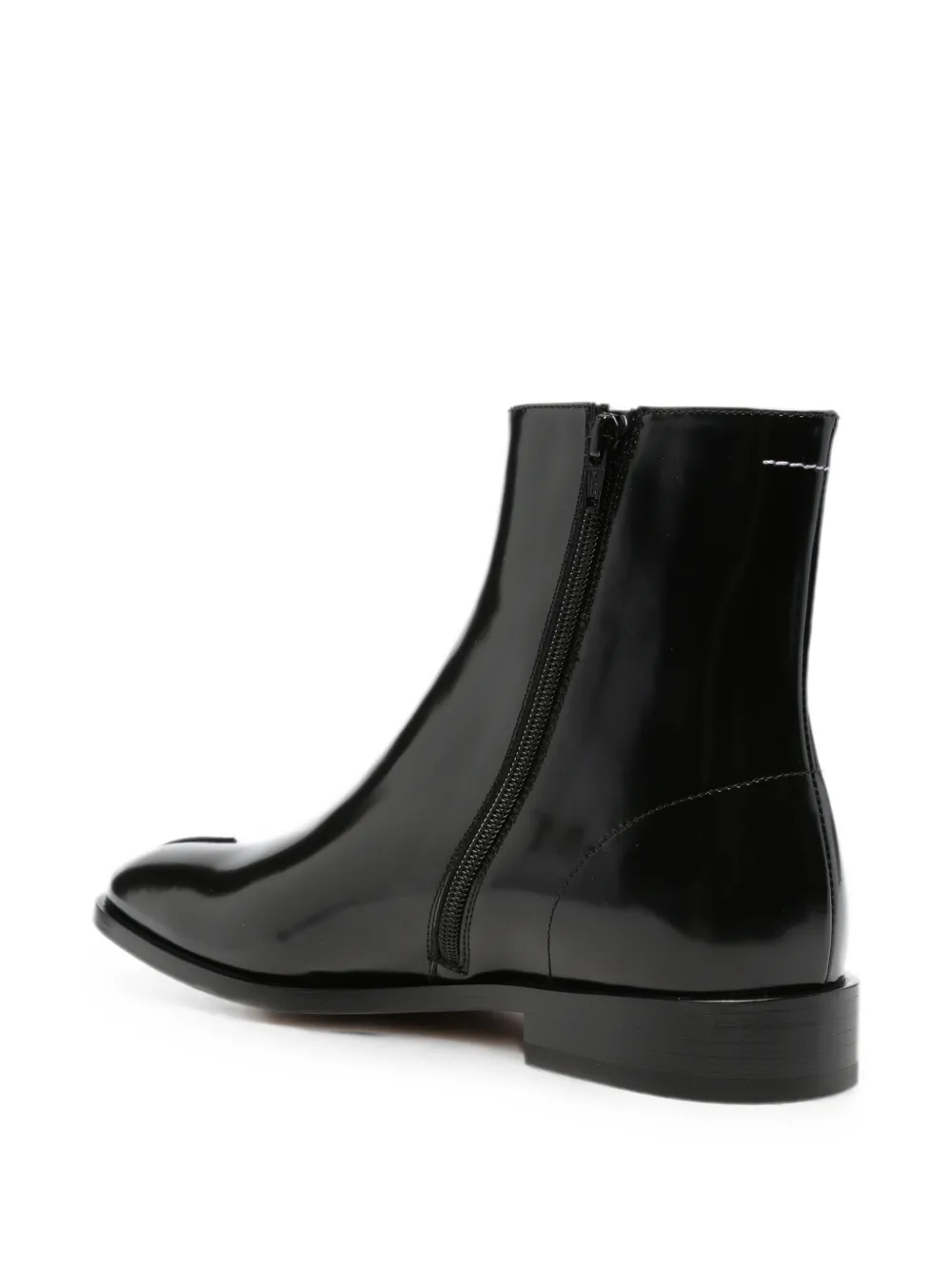 MM6 Maison Margiela almond-toe ankle boots Zwart