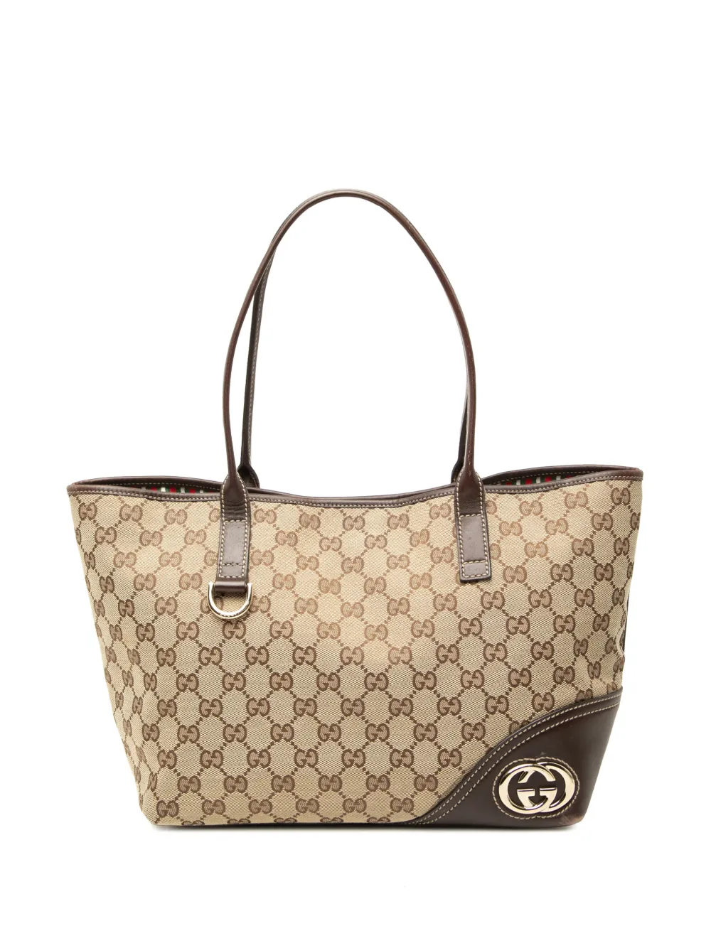 Gucci Pre-Owned 2000-2015 GG Canvas New Britt tote bag - Nude
