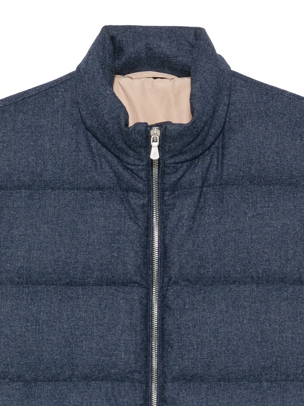 Eleventy quilted padded gilet Blauw