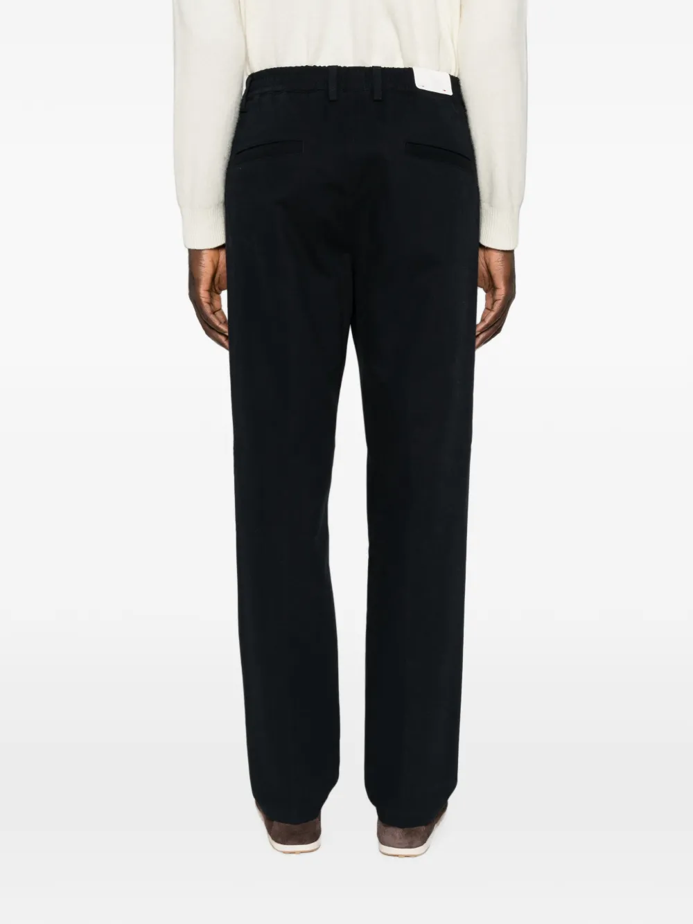 Eleventy Broek met elastische tailleband Zwart