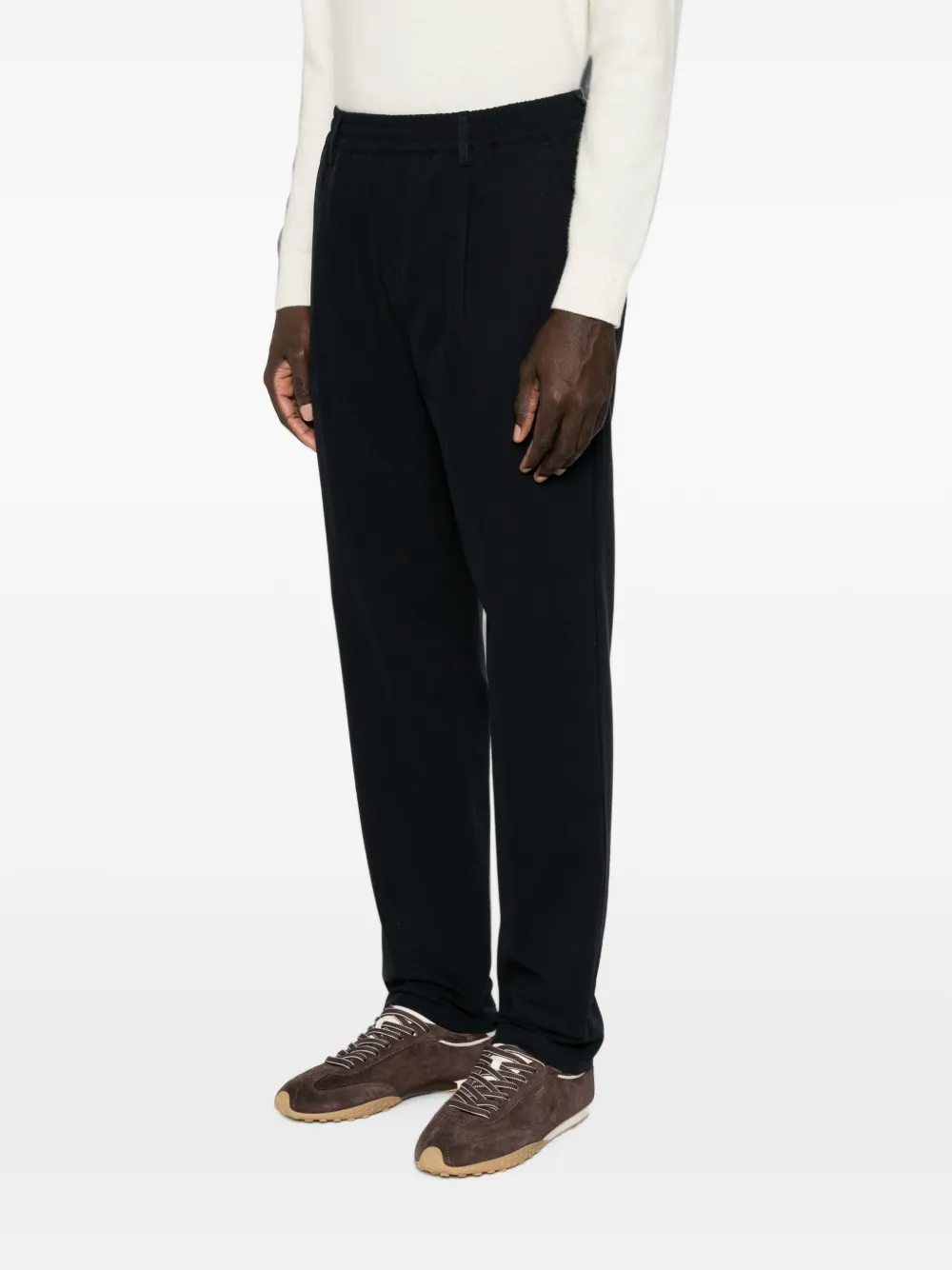 Eleventy Broek met elastische tailleband Zwart