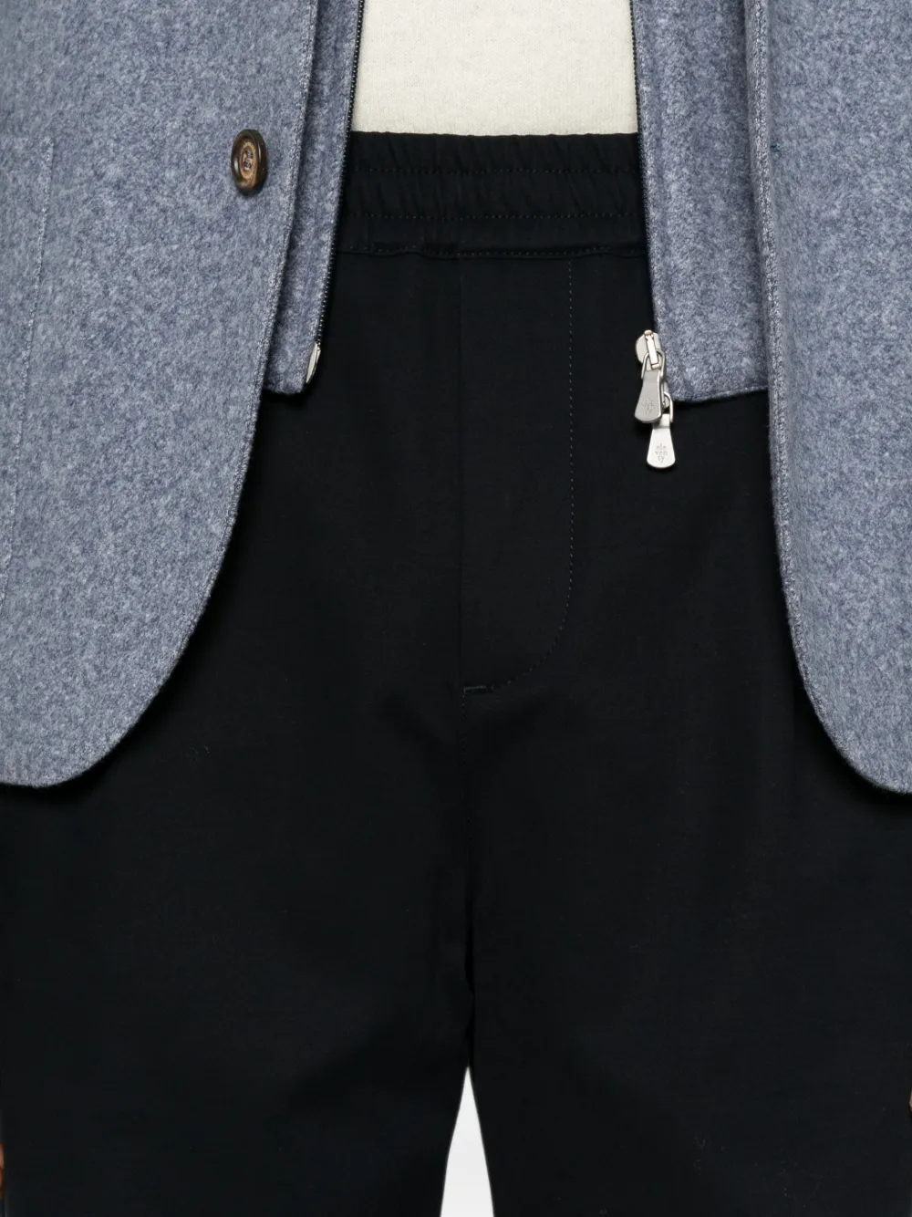 Eleventy Broek met elastische tailleband Zwart