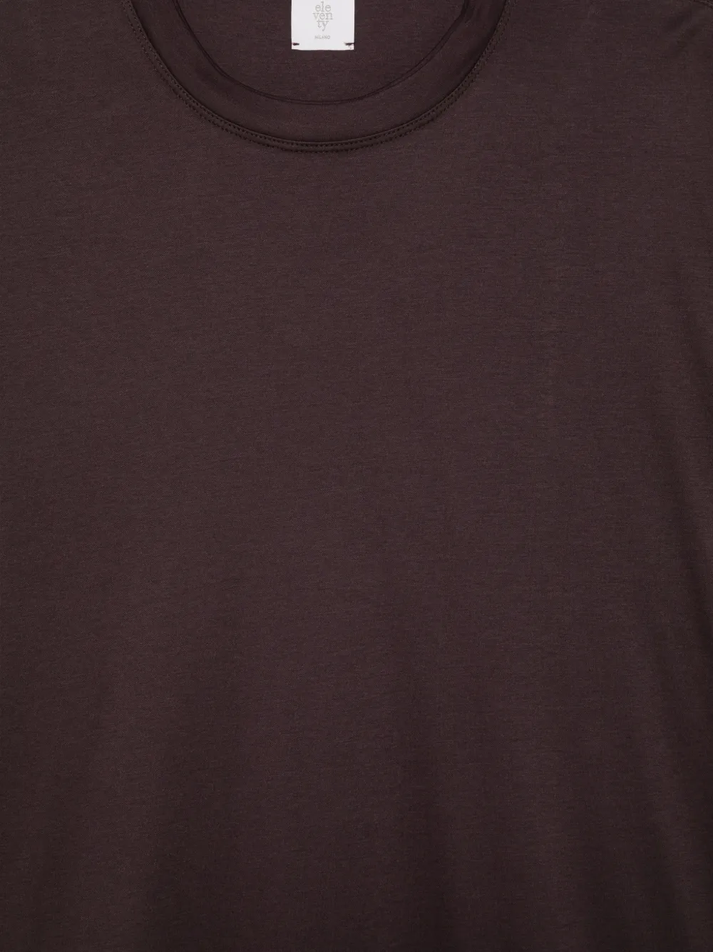 Eleventy long-sleeve T-shirt Paars