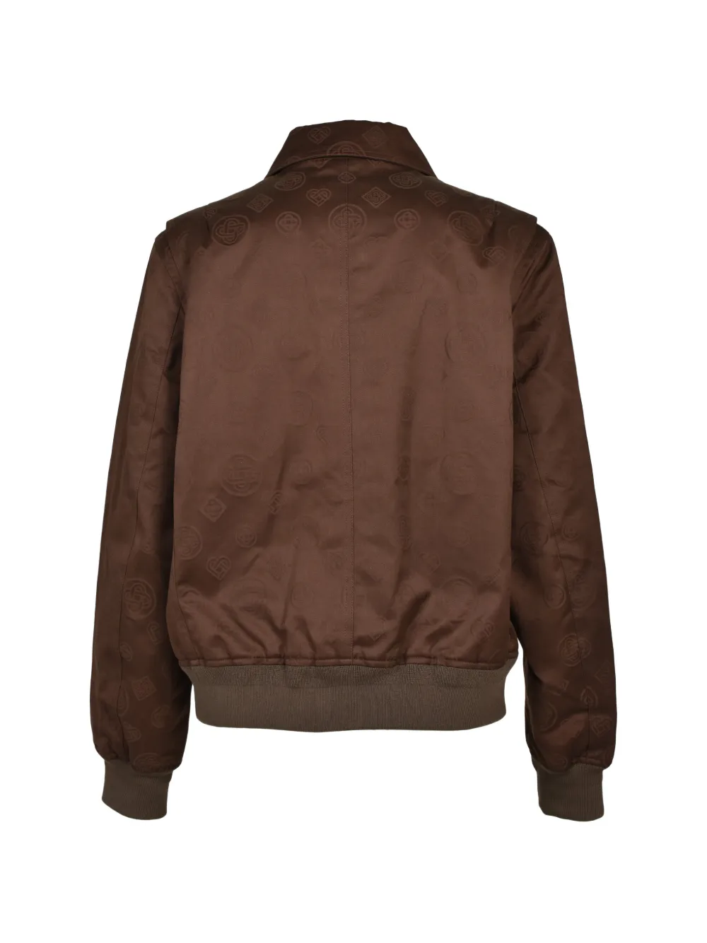 Casablanca Donkerbruin katoenen jack met monogram