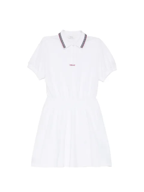 Versace logo-embroidered dress