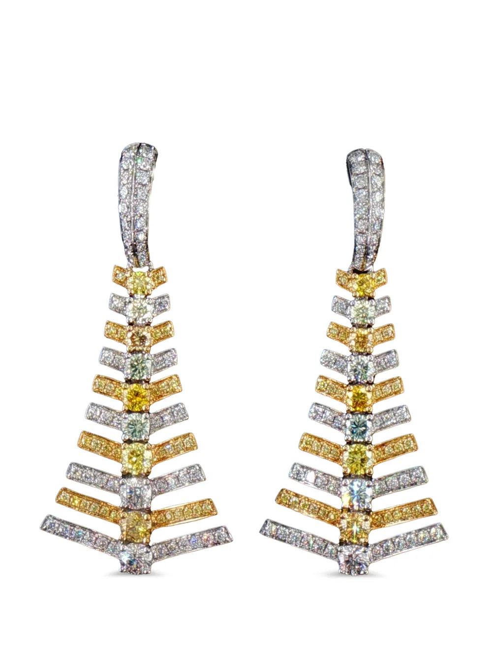 HYT Jewelry Rautenförmige Ohrringe - Silber