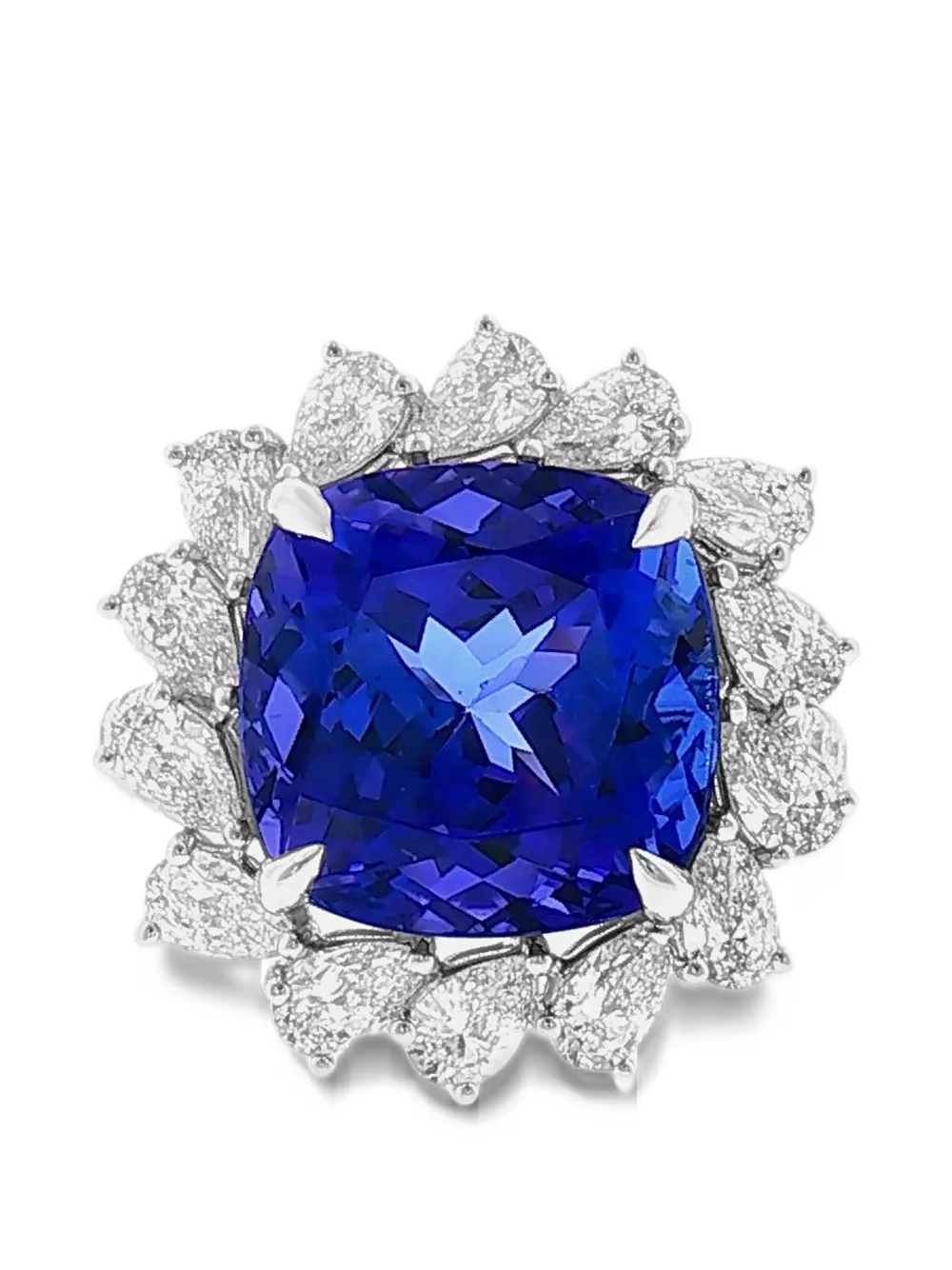 HYT Jewelry Anello con tanzanite e diamanti - Argento