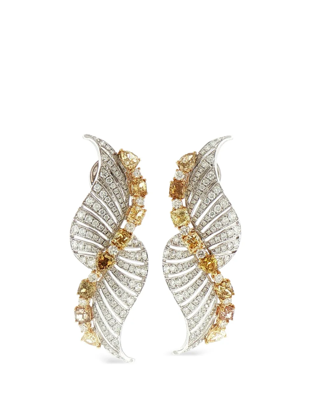 HYT Jewelry Wing Ohrringe mit Diamanten - Silber