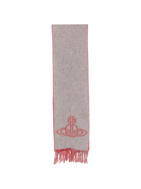 Vivienne Westwood Orb-jacquard reversible scarf