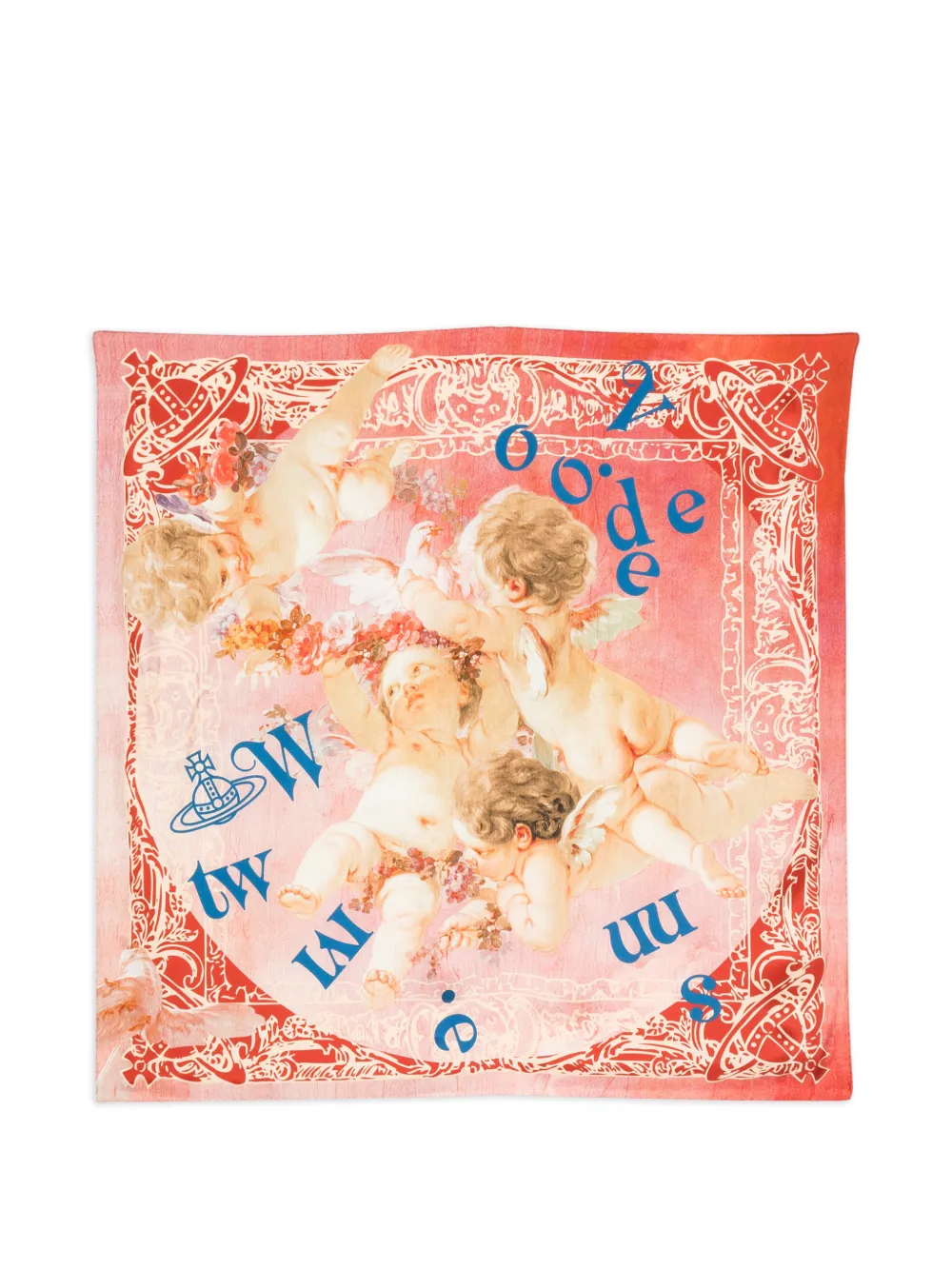 Vivienne Westwood cherubs-print scarf - Rosa