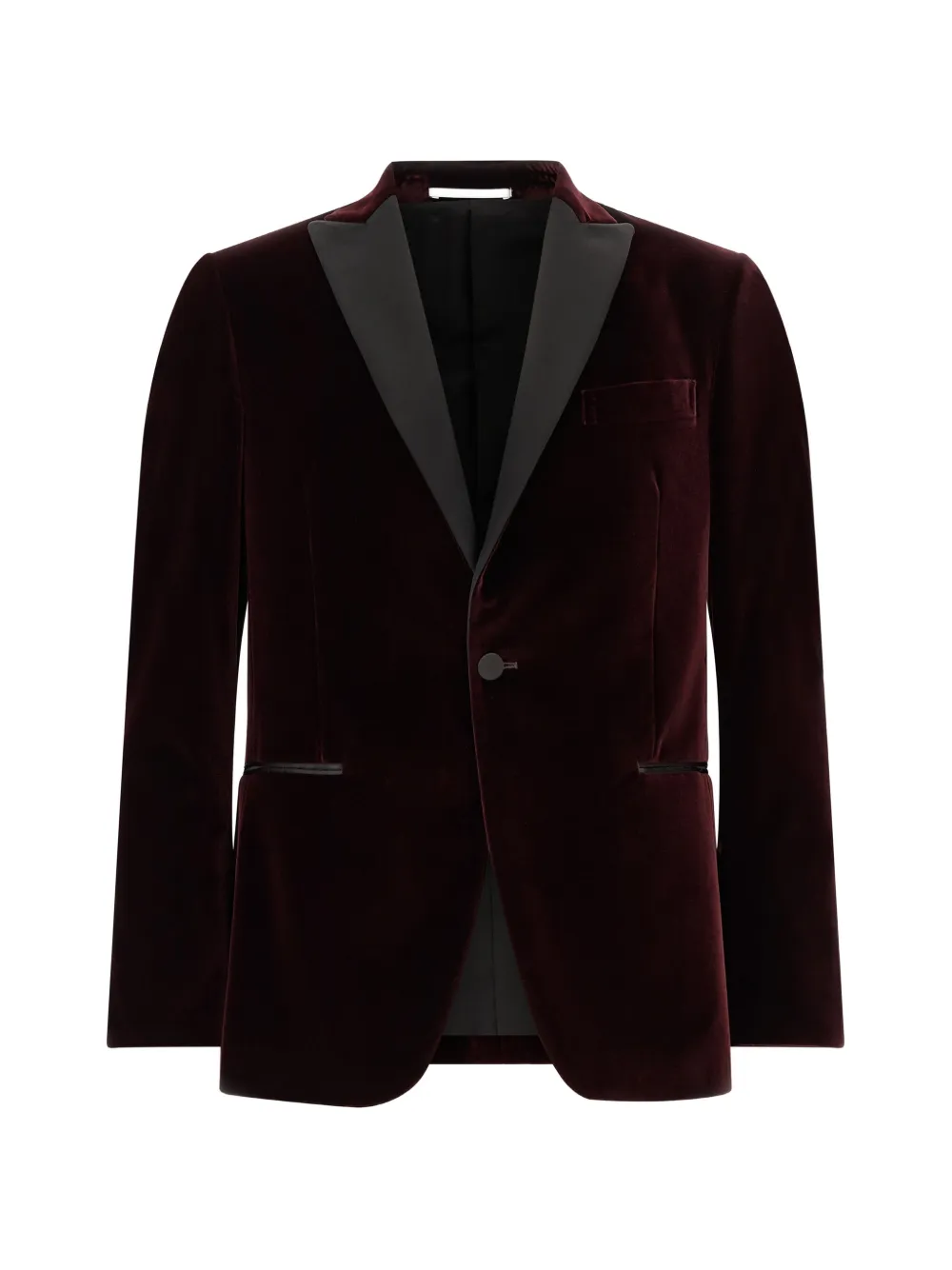 Pal Zileri velvet single-breasted blazer - Rosso