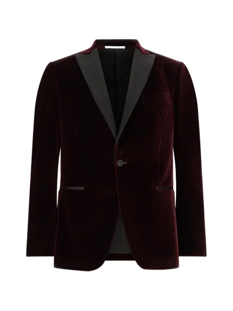 Pal Zileri velvet single-breasted blazer