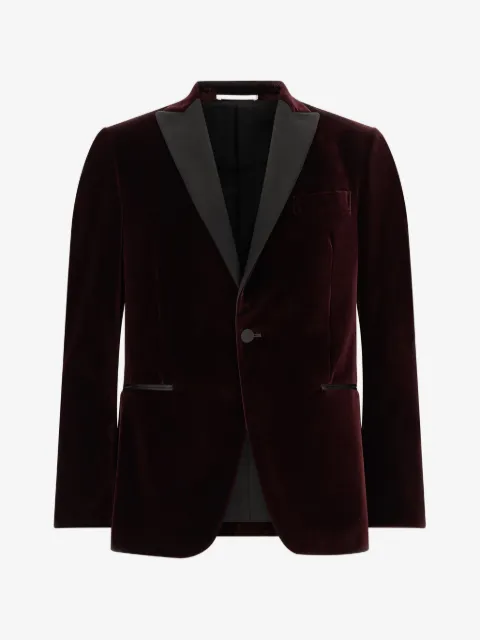 Pal Zileri velvet single-breasted blazer