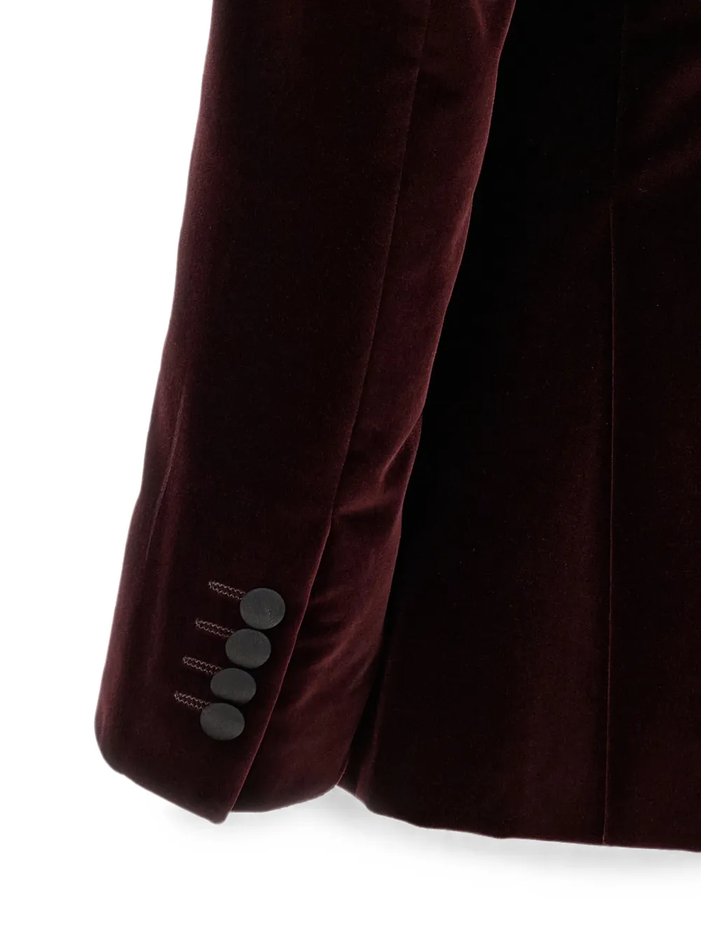 Pal Zileri Fluwelen blazer met enkele rij knopen Rood