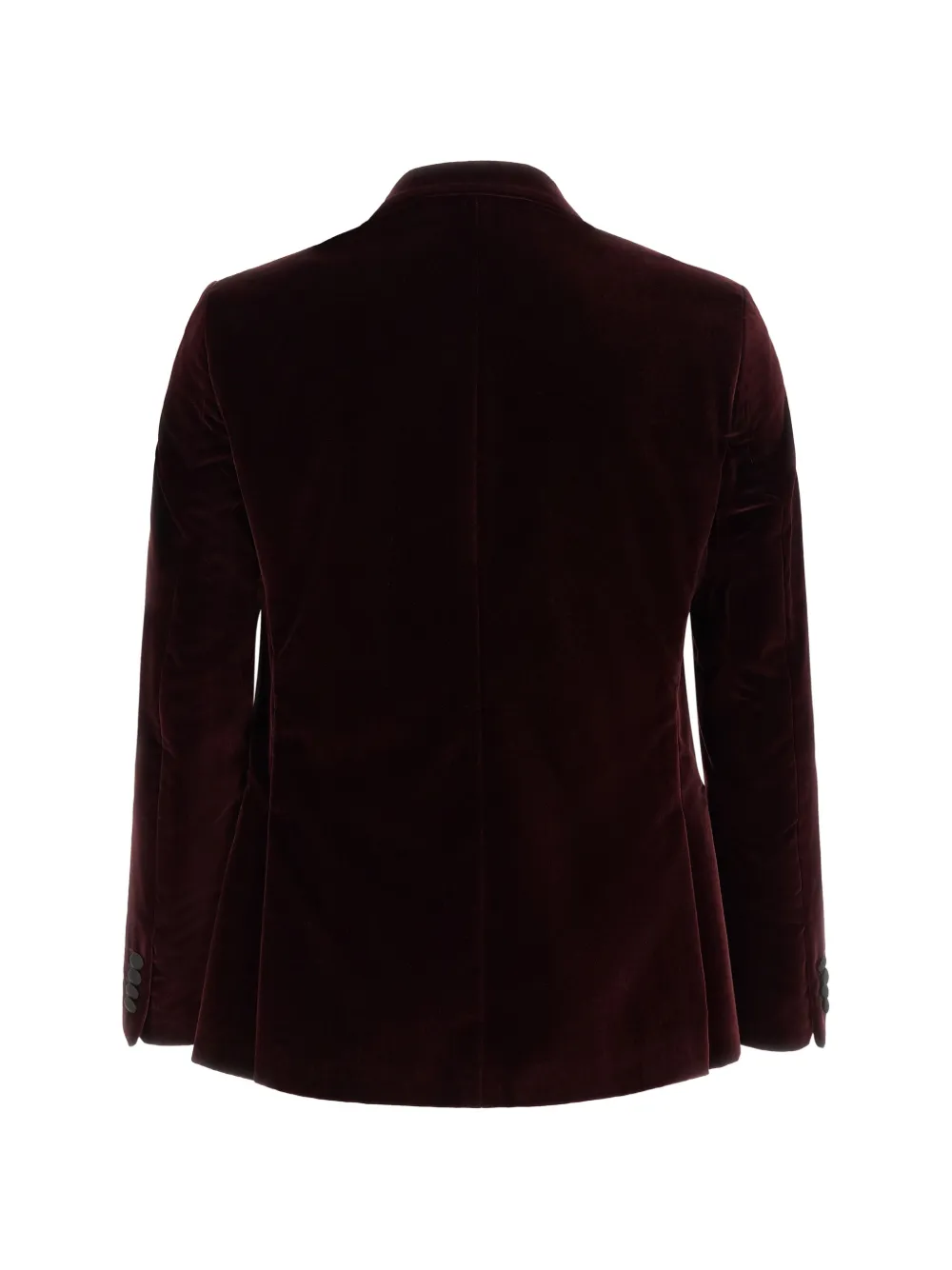Pal Zileri Fluwelen blazer met enkele rij knopen Rood
