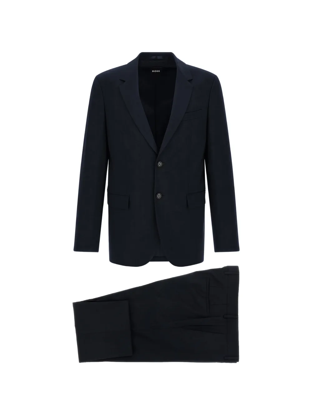 BOSS slim-fit single-breasted suit - Blu