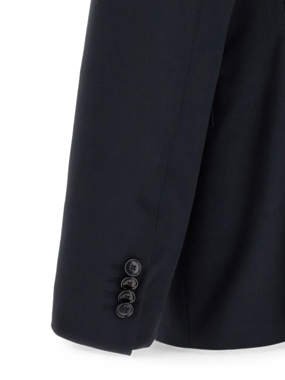 BOSS slim-fit single-breasted suit Blauw