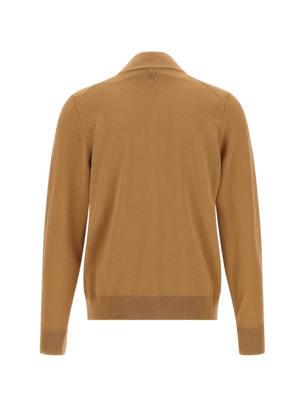 BOSS Vest met hoge hals en rits Bruin