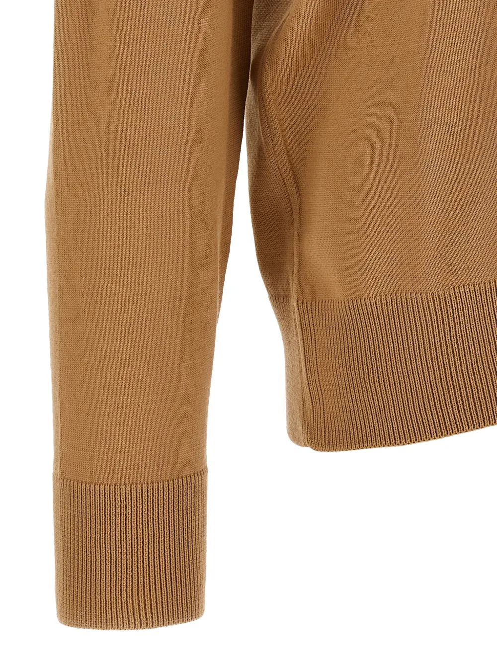 BOSS Vest met hoge hals en rits Bruin