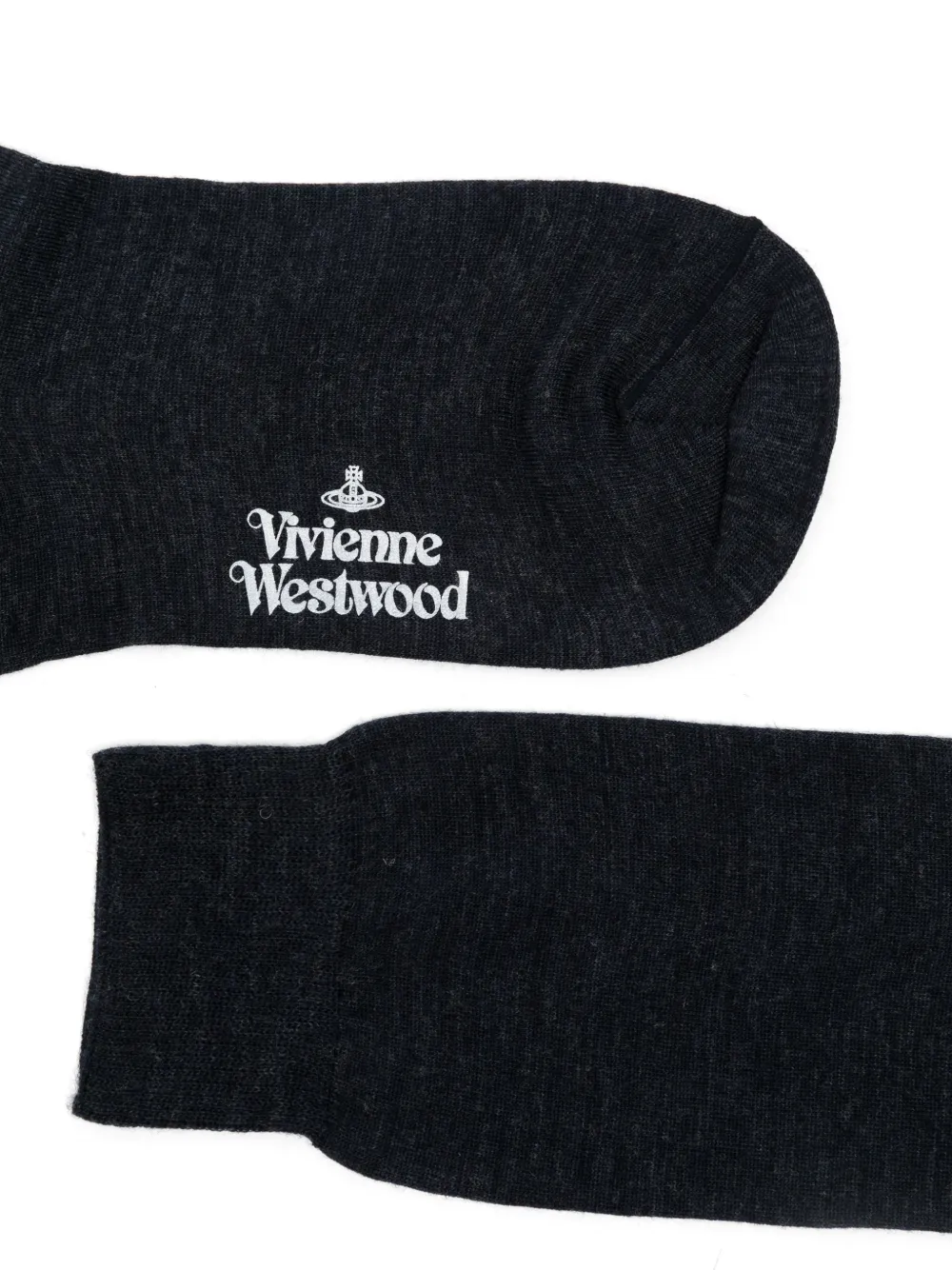 Vivienne Westwood Sokken met Orb-borduurwerk en logo-print Blauw