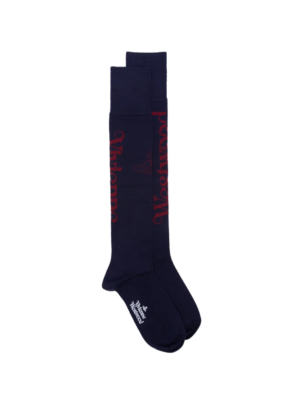 Vivienne Westwood Half Logo high socks - Blu