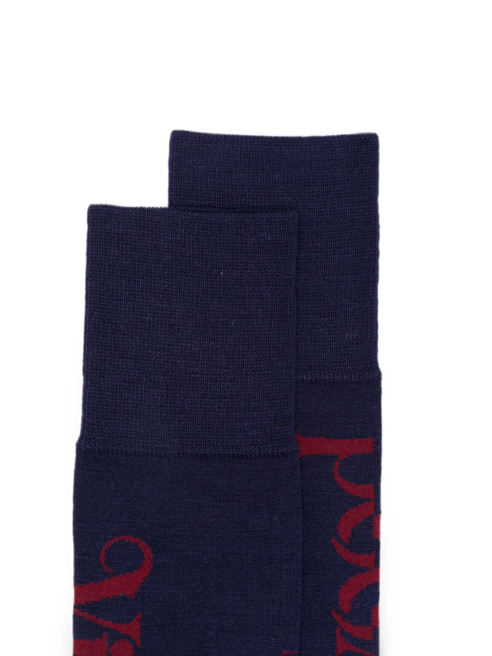 Vivienne Westwood Half Logo hoge sokken Blauw