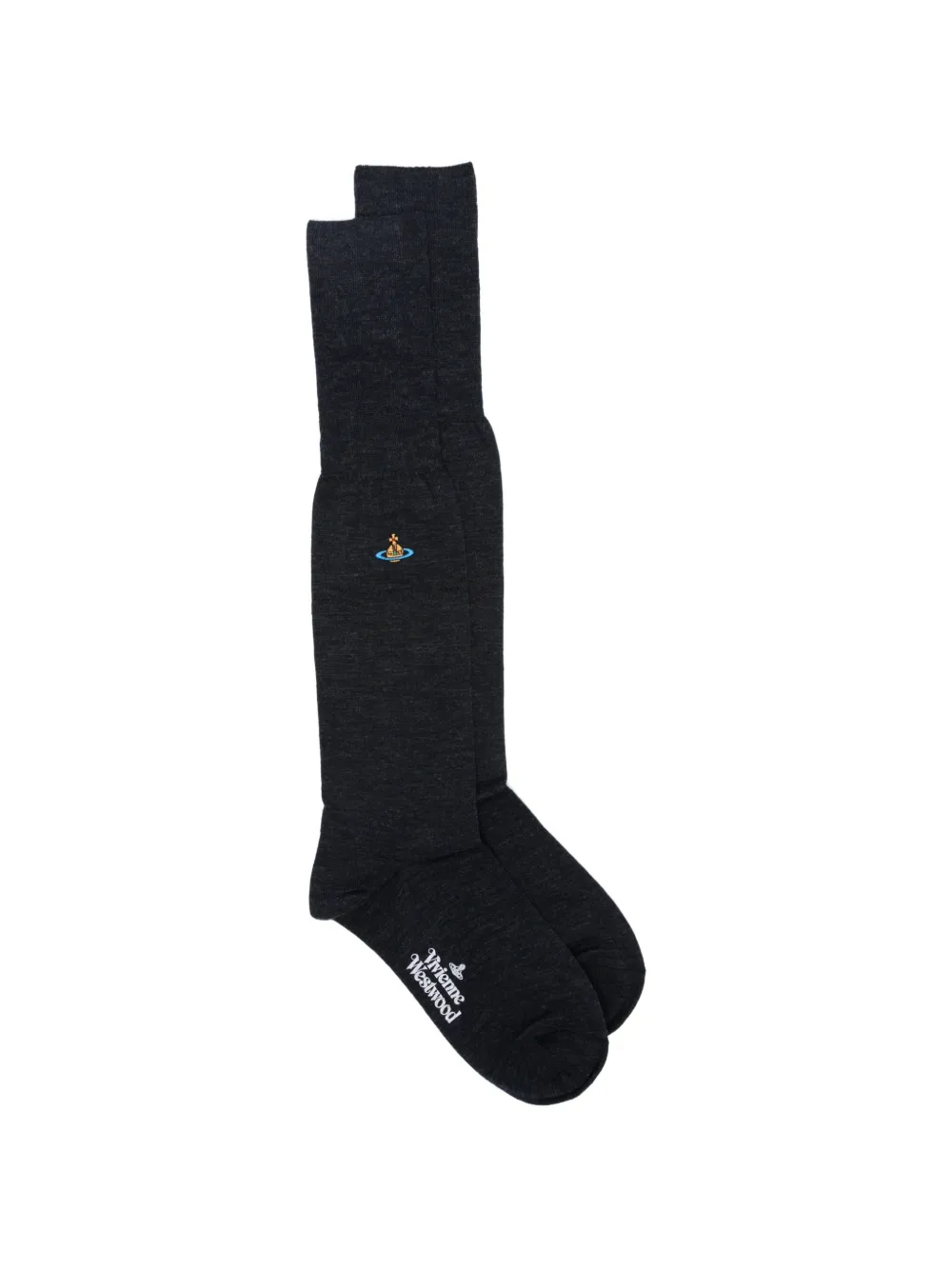 Vivienne Westwood Orb-embroidered socks - Blau