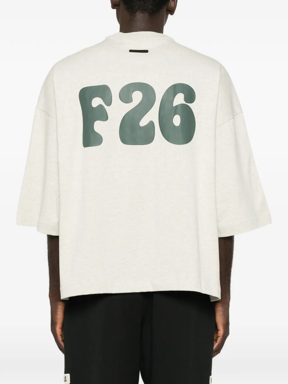 FEAR OF GOD ESSENTIALS Merch boxy T-shirt Beige