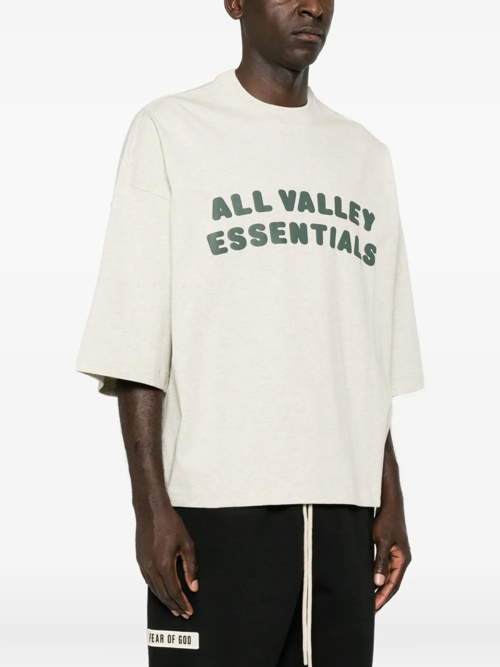 FEAR OF GOD ESSENTIALS Merch boxy T-shirt Beige